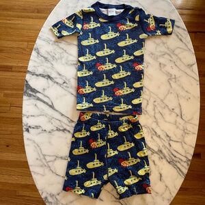 Hanna Anderson Kids Short Pajama Set in Submarine Print